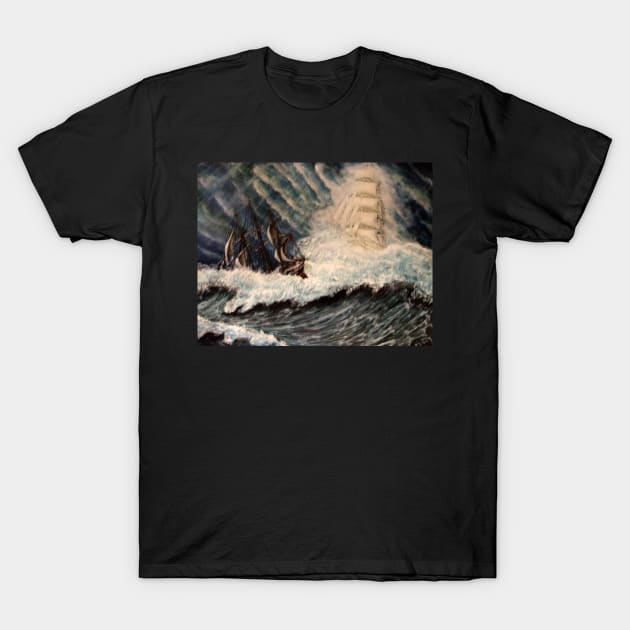 FLYING DUTCHMAN AND THE HAND OF DOOM T-Shirt by MackenzieTar